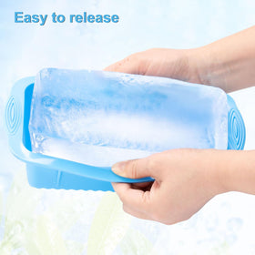 HUIRUSO reinforced silicone ice mold maintains cube shape during freezing