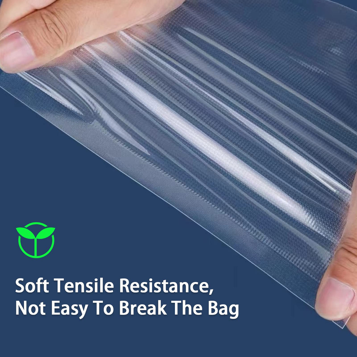 HUISPARK resizeable top-open bags fit different portions without pre-trimming.