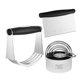 HULISEN 3-in-1 pastry cutter set with multiple tools in a gift box