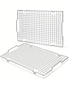 HULISEN 304 stainless steel cooling rack left view shows durable construction for stable cooling