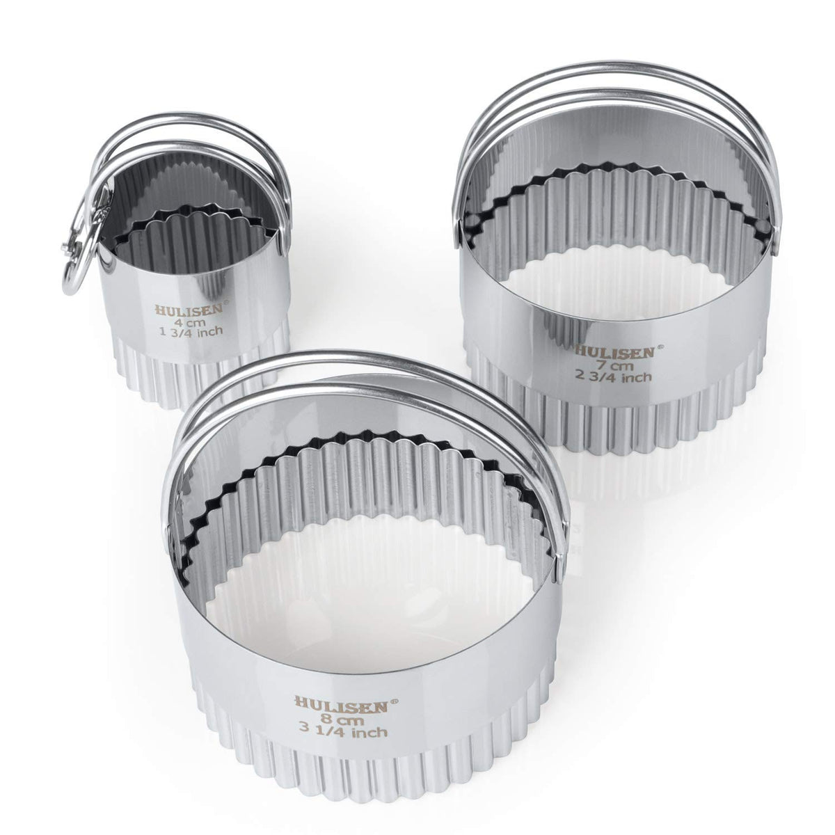 HULISEN three-piece set offers versatile shapes for cookies and pastries.