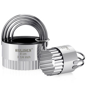 HULISEN Wave 1 3/4 inch biscuit cutter for precise, evenly shaped cookies.