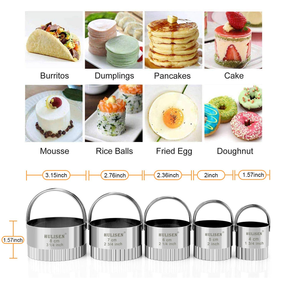 HULISEN Wave 2 1/4 inch cutter for uniform mini treats.