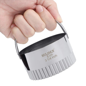 HULISEN Wave 2 inch cutter for clean round pastries.