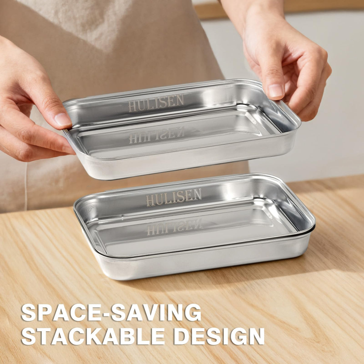 HULISEN breading pans dishwasher safe for simple cleanup