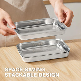 HULISEN breading pans dishwasher safe for simple cleanup