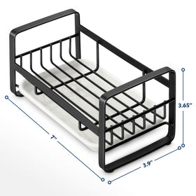 HULISEN compact size fits narrow sinks while holding essentials.