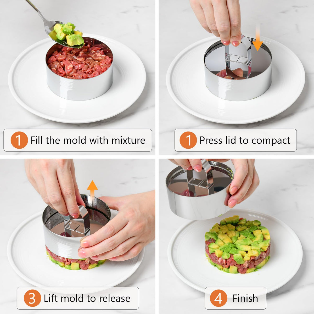 HULISEN dishwasher-safe mold surfaces for quick cleanup after cooking.