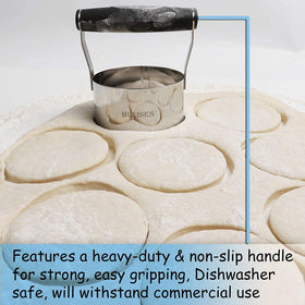 HULISEN donut-hole cutter creates uniform holes from leftover dough.