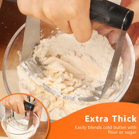 HULISEN dough blender with curved blades for easy butter incorporation