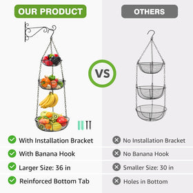 HULISEN included bracket and screws simplify secure hanging installation.