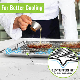 HULISEN nonstick coating provides quick release and easy cleanup.