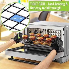 HULISEN oven-safe 500°F rack for baking and roasting.