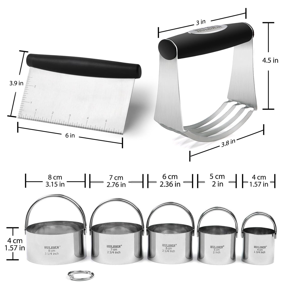 HULISEN durable stainless steel baking tools built for lasting use
