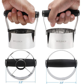 HULISEN small 1.2-inch biscuit cutter pair for mini treats
