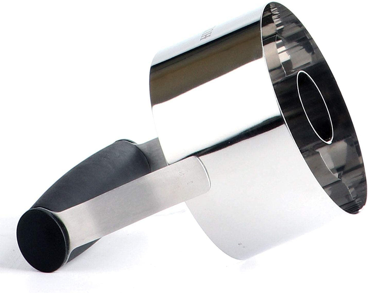 HULISEN stainless steel donut cutters dishwasher safe for easy cleanup.