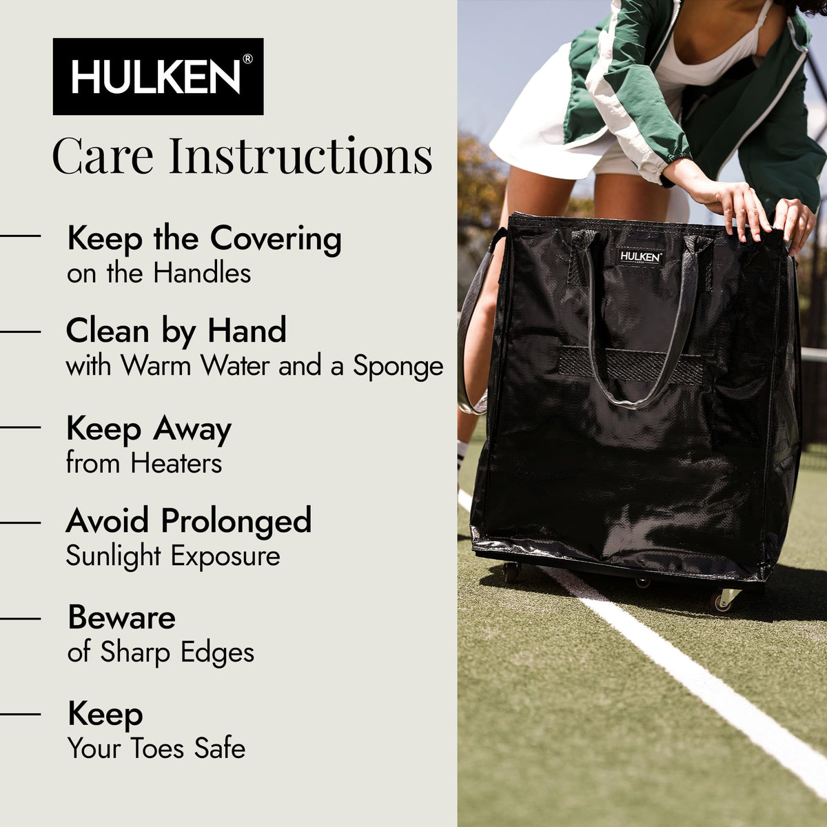 HULKEN fits five standard grocery bags in one load.