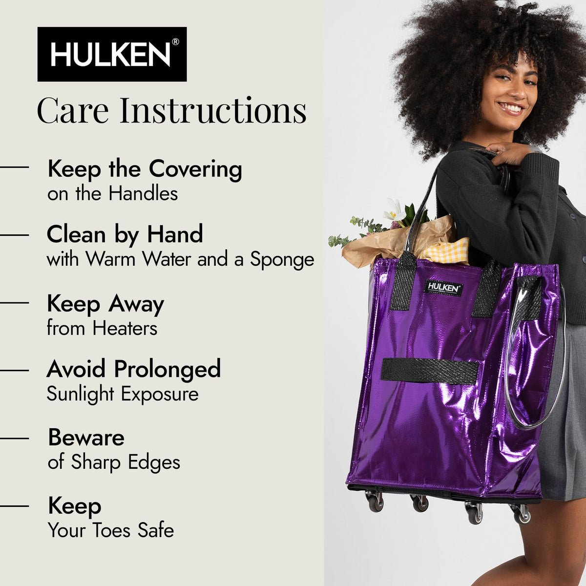 HULKEN interior-designer-ready tote, ideal for on-site shopping and setup.