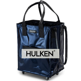 HULKEN medium midnight blue reusable grocery bag on wheels for everyday shopping