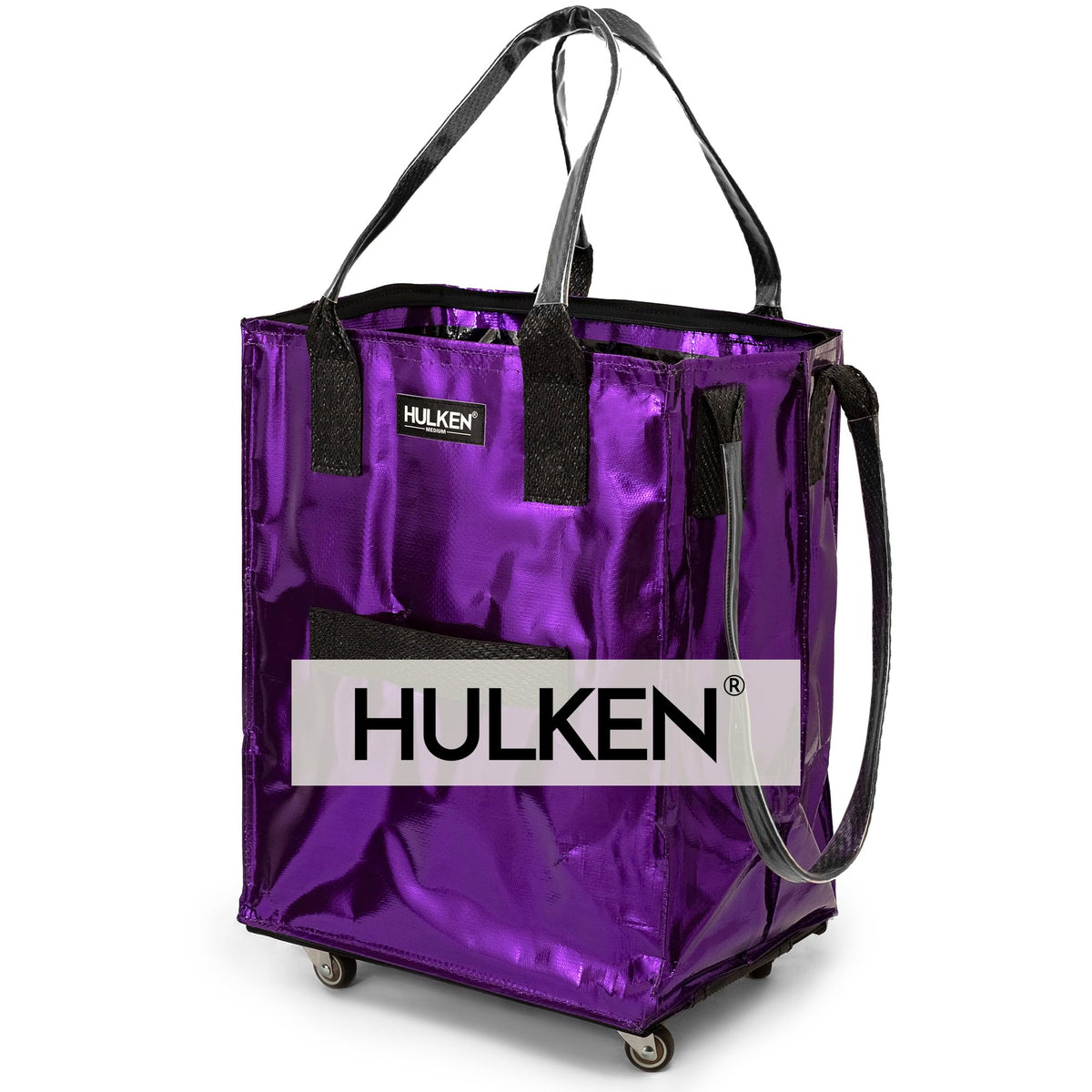 HULKEN medium UV bag on wheels, ideal for shopping on the go.