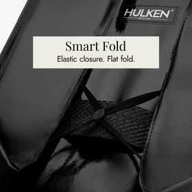 HULKEN reusable grocery trolley with zip closure keeps items secure.