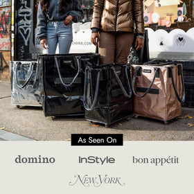 HULKEN tote carries up to 66 lb for heavy shopping.