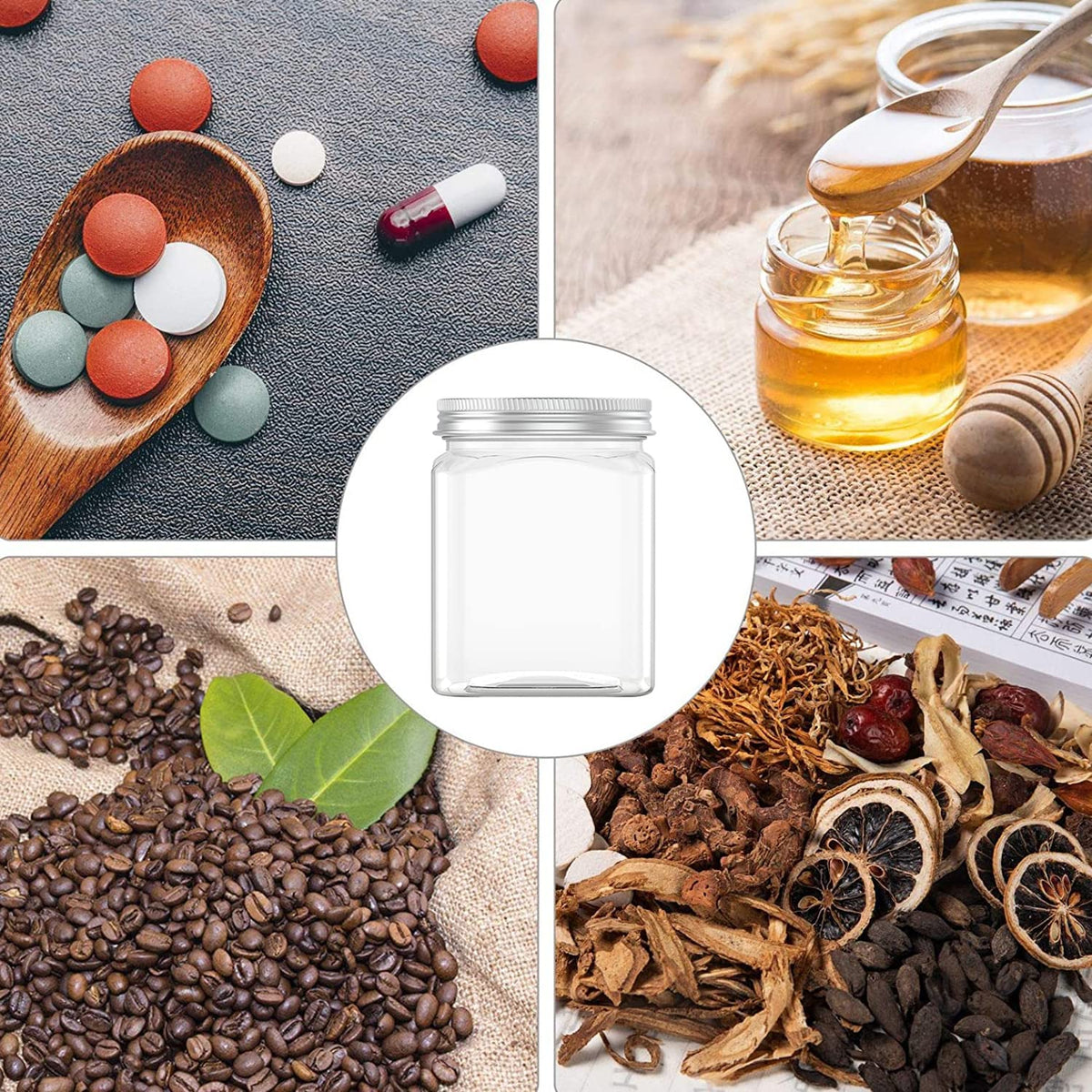 Hulless durable reusable jars suitable for home and small business use.