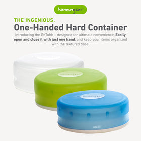 humangear GoTubb base texture aids labeling for lunches and camping gear.