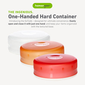 humangear GoTubb one-handed opening demonstrates easy access during busy moments