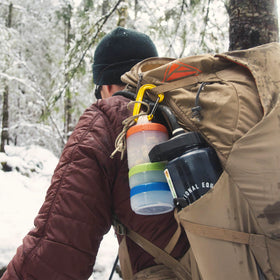 Humangear STAX travel-friendly design simplifies packing and access to snacks.