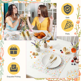 Humyoun Wildflower wax paper gift-wrap sheets add rustic charm.