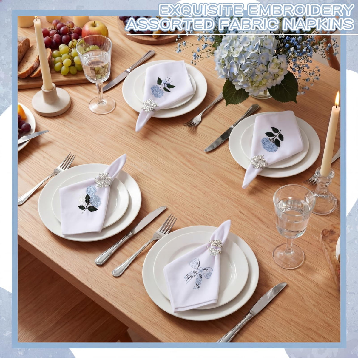 HunnmingRe holiday-ready napkins for Christmas and Thanksgiving table decor