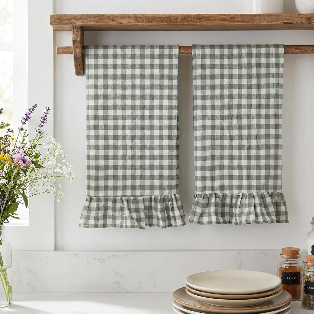 HunnmingRe multi-use kitchen towels double as napkins or hand towels for entertaining.