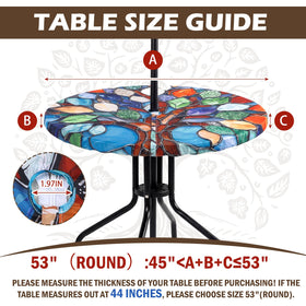 HunnmingRe polyester satin tablecloth offers wrinkle and stain resistance for busy gatherings.