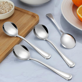 Hunnycook 24-piece set demonstrates line-pattern handles for refined meals