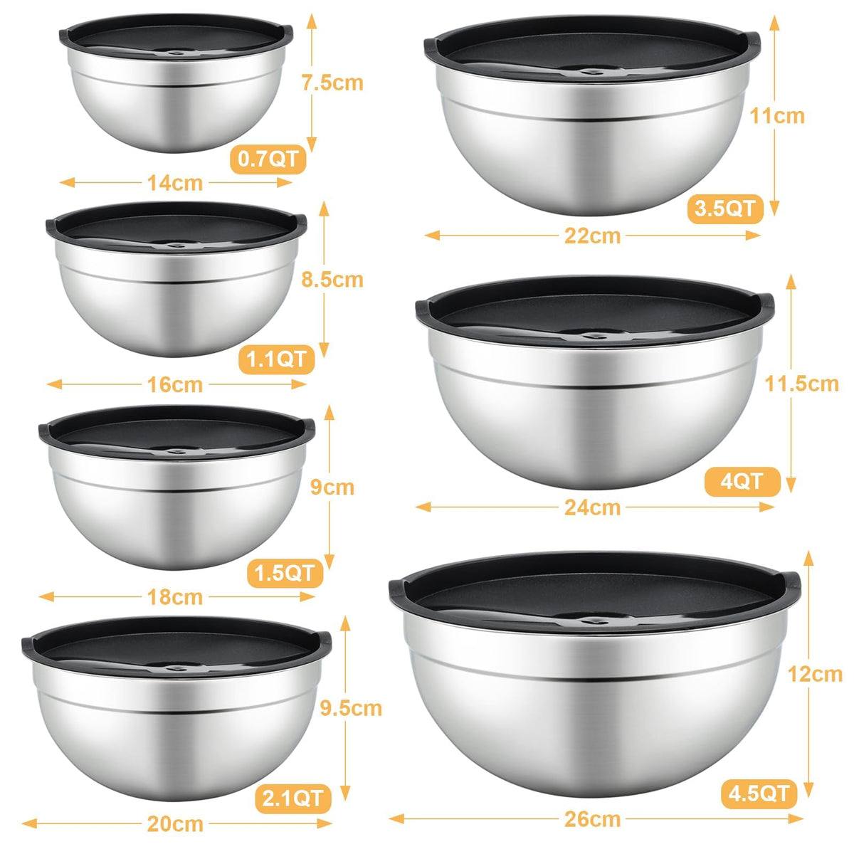 Hunnycook BPA-free lids keep food safe and flavors fresh.
