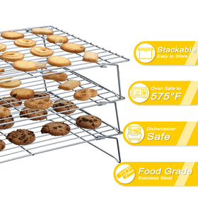 Hunnycook Stainless steel rack, oven-safe up to 374F for roasting