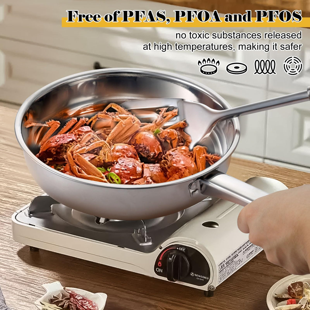 Hunnycook stainless steel set is dishwasher safe for easy cleanup