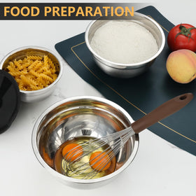 Hunnycook food-grade stainless steel resists rust for everyday use.