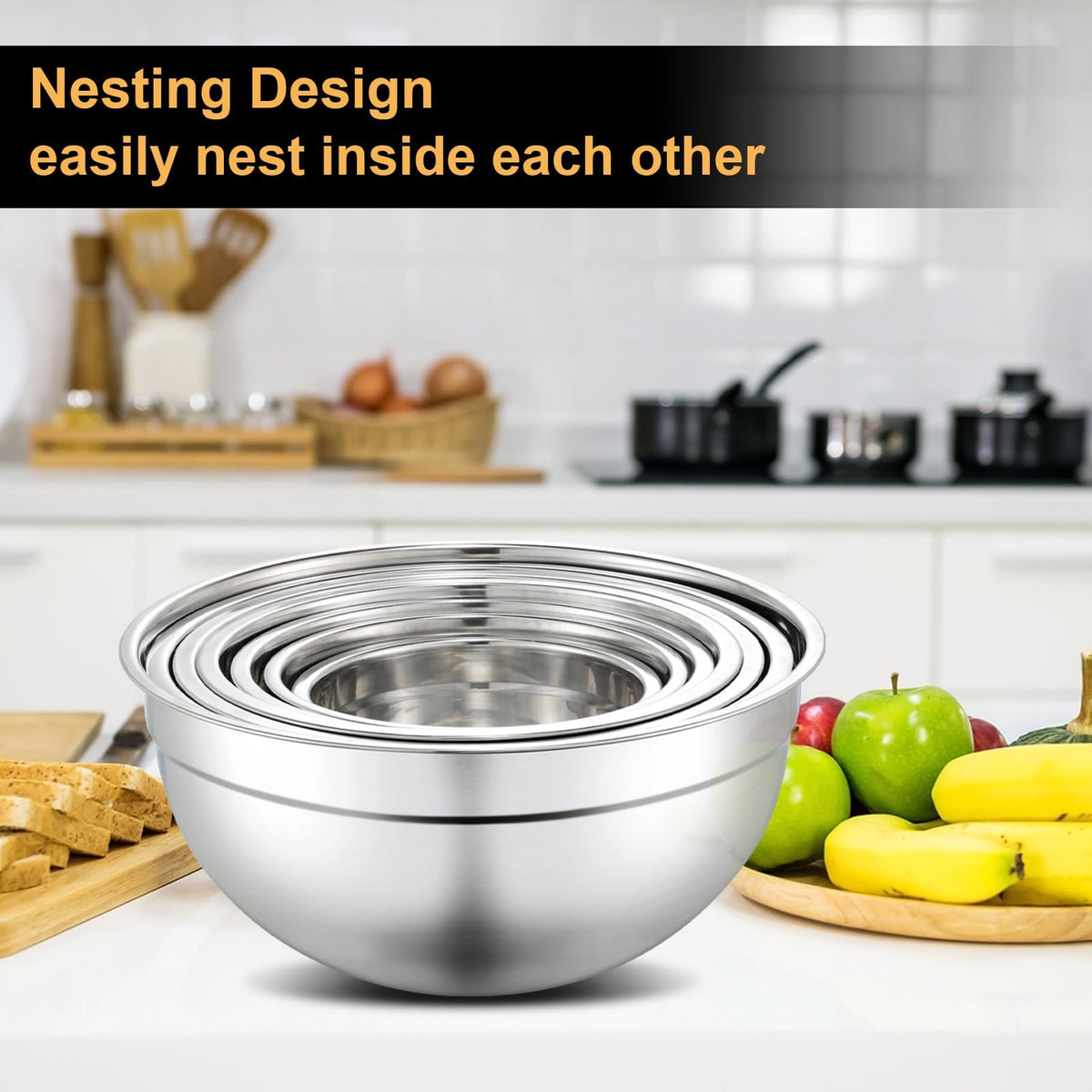 Hunnycook multi-use set supports prep, serving, and storage needs.