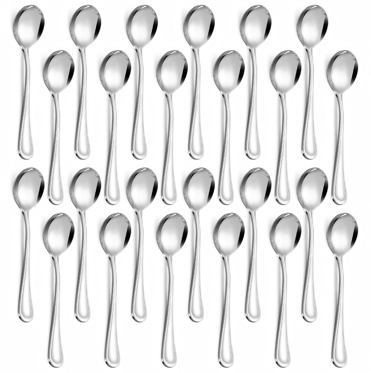 Hunnycook round-head soup spoon shown for generous soup servings