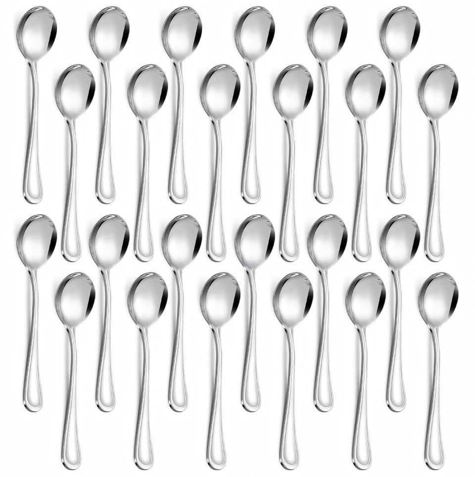 Hunnycook round-head soup spoon shown for generous soup servings