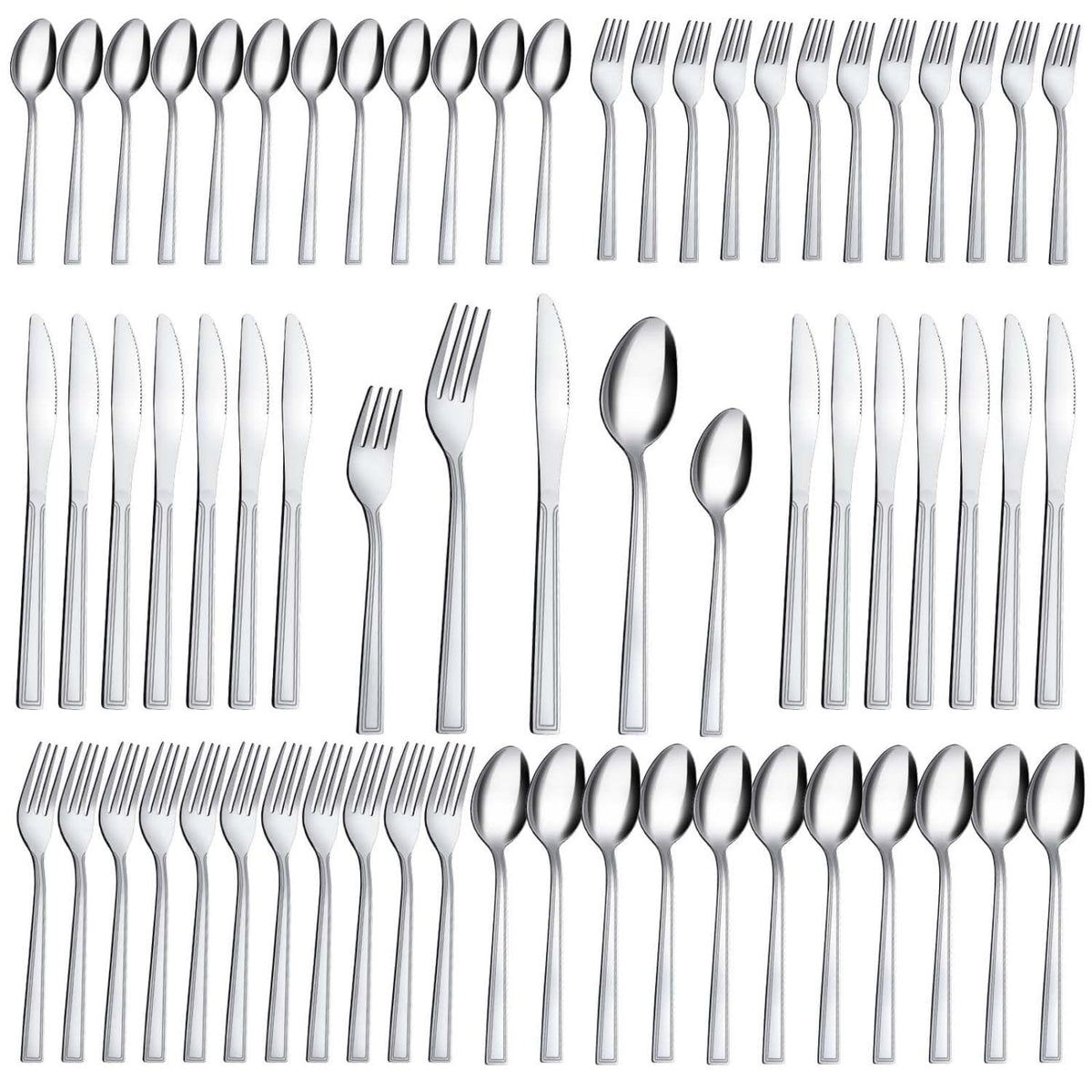 Hunnycook silverware dining forks with crisp lines for daily use.