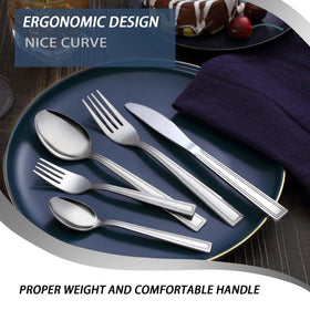 Hunnycook silverware mirror polish finish adds shine to any table.
