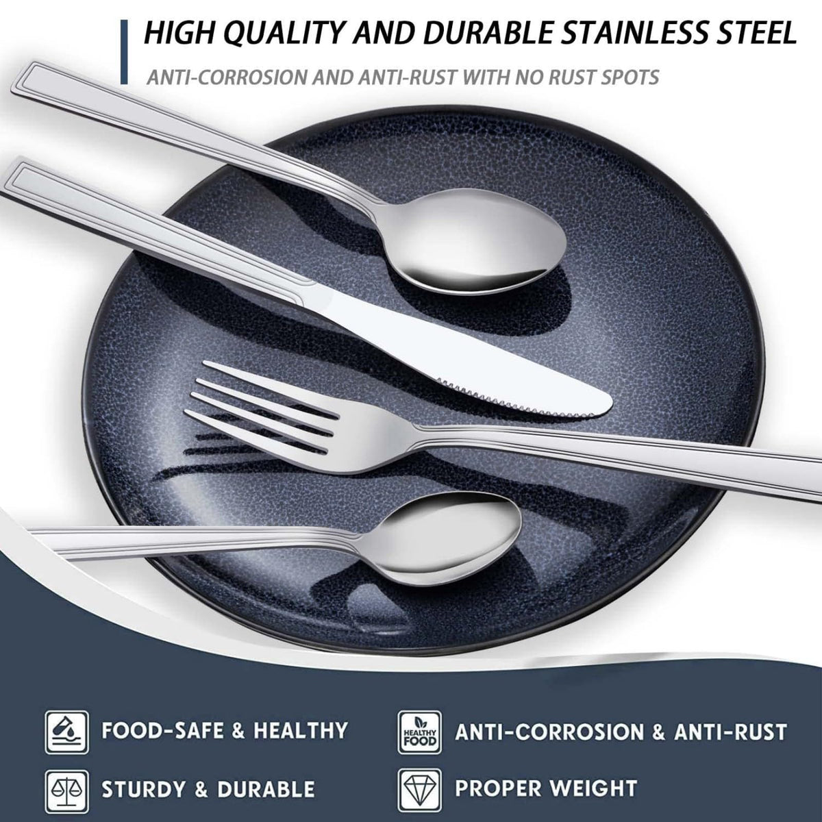 Hunnycook silverware teaspoons designed for comfortable stirring and sipping.