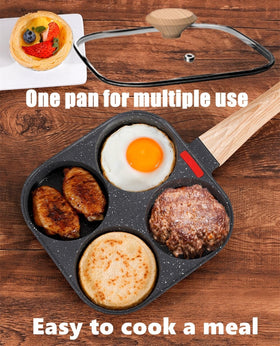 HUPECHAM 4cup nonstick granite coating ensures easy food release.