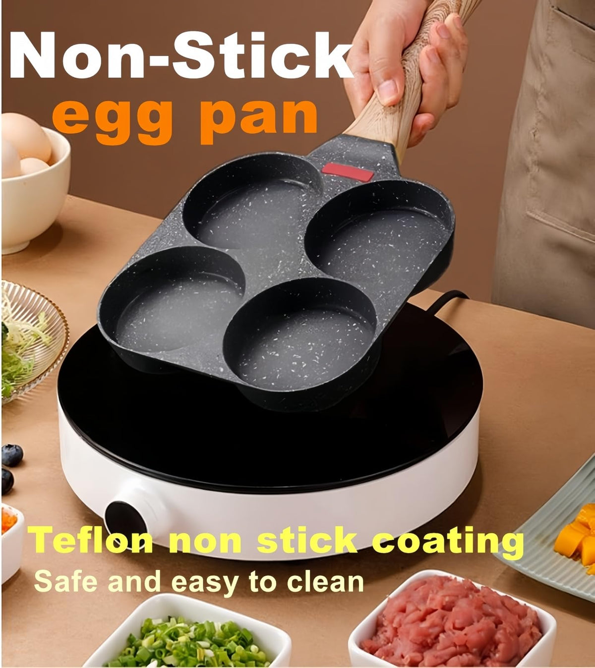 HUPECHAM compatible with induction and gas stoves for flexible cooking.
