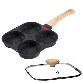 HUPECHAM multi-use breakfast pan is ideal for eggs and pancakes.