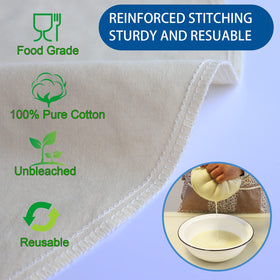 Huppar nut milk bags shown ready for storage and reuse