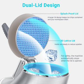 Hurmovae double-cover protection to minimize splashing during shaving.